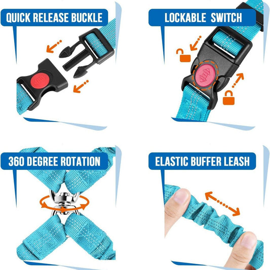 Double Dog Car Seat Belt 2-Pack | No-Tangle Safety Seatbelt