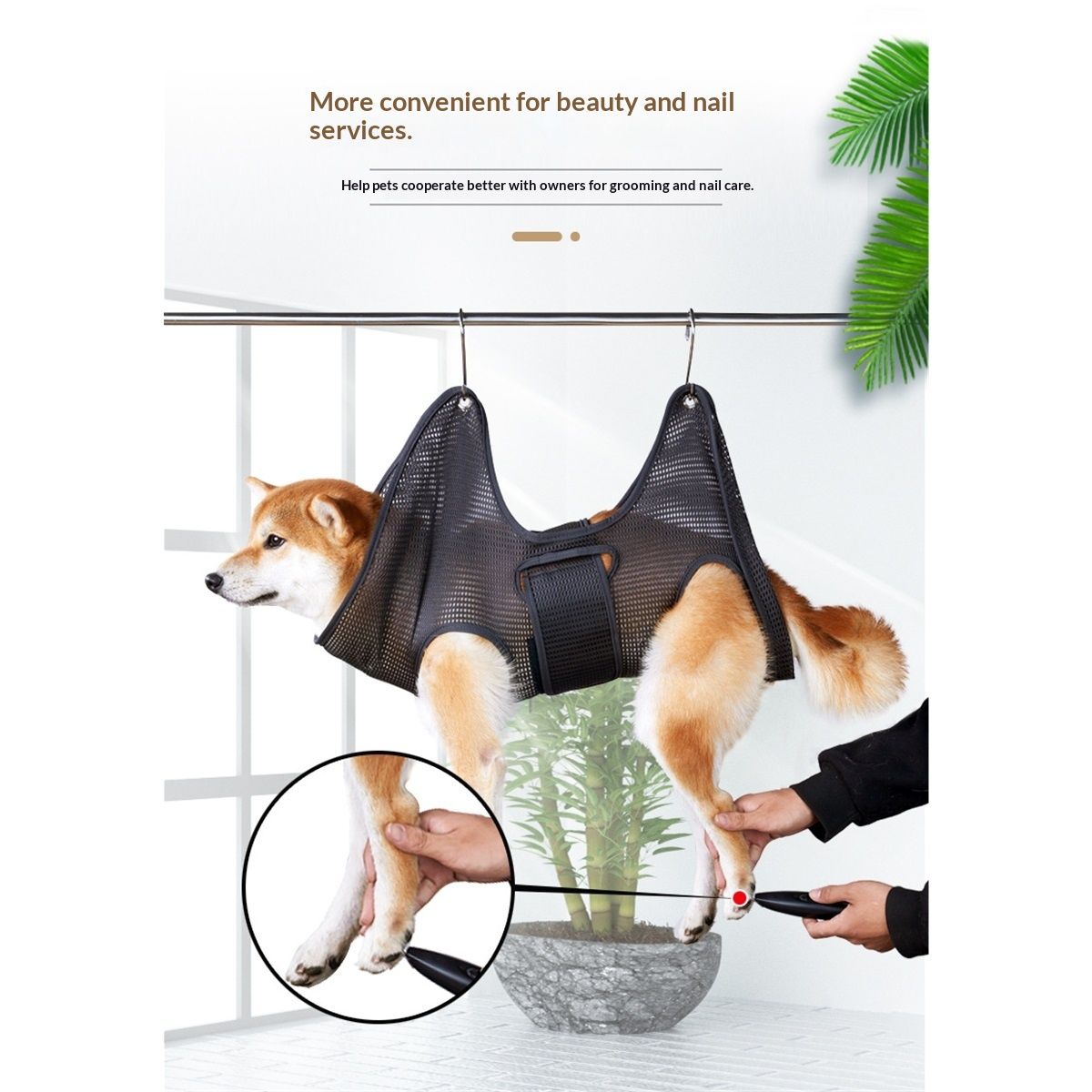 Dog Grooming Hammock - Dog Sling for Grooming, Pamper Your Furry with This Stress-Free Dog Grooming Kit  Large