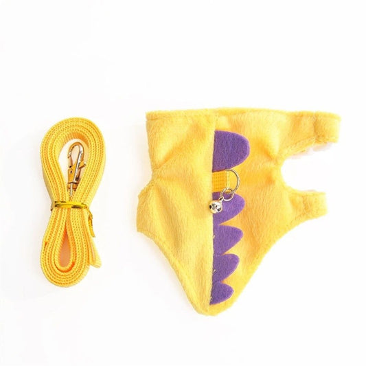 Small Animal Harness and Leash Set | Ferret Rabbit Guinea Pig Chihuahua | Yellow