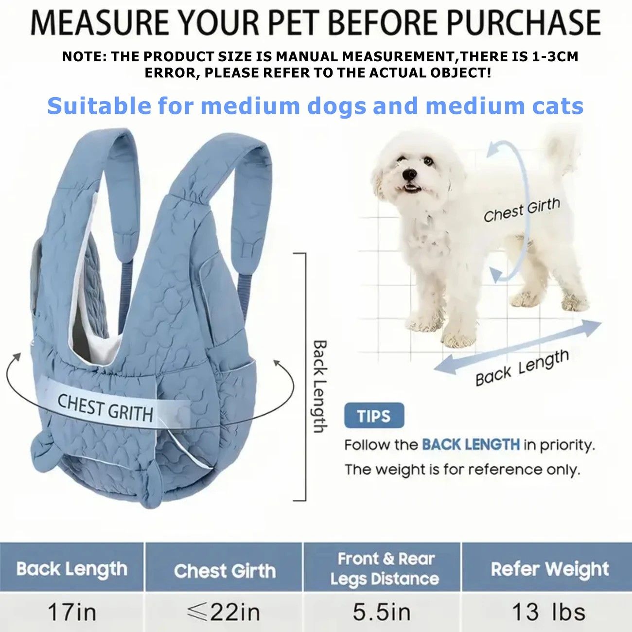 Pet Chest Carrier Front-Facing Backpack Small Dog Cat Breathable Carrier Hands-Free Sling（pink)