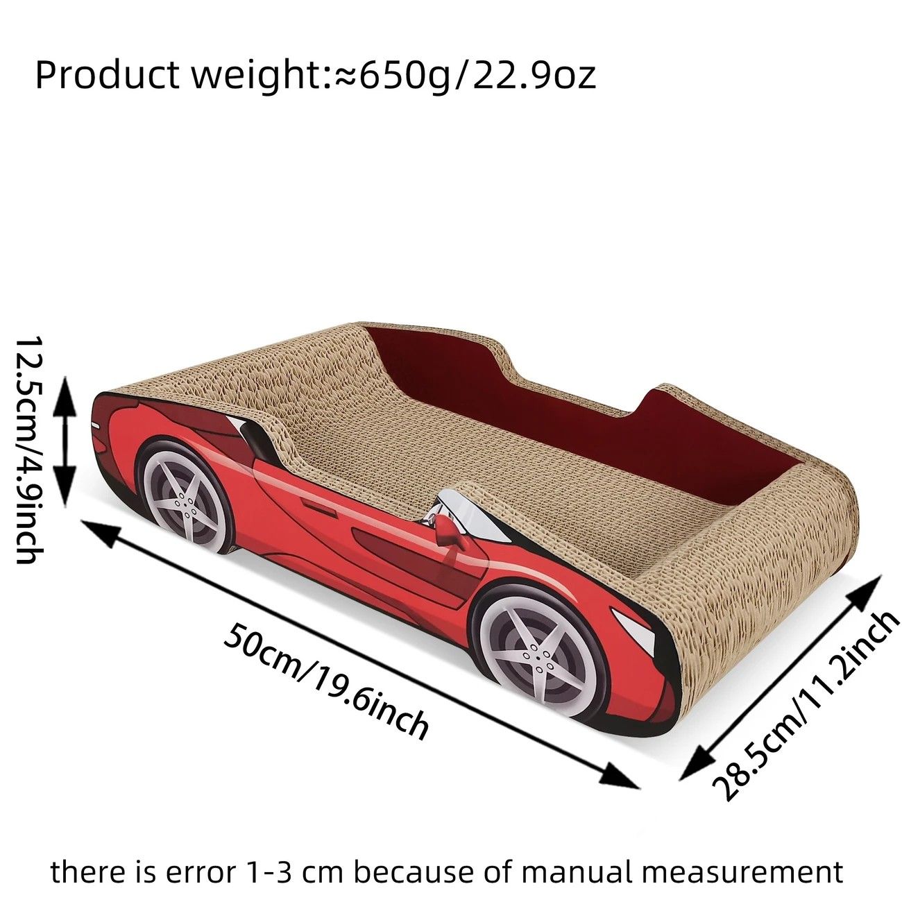 Racing Car Cat Scratcher Bed | Corrugated Cardboard 2-in-1 Cat Bed & Scratcher