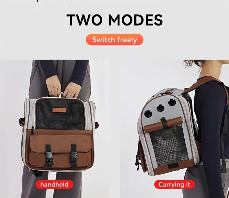 Cat Backpack Carrier | Lightweight Foldable Shape-Retaining | Up to 8kg