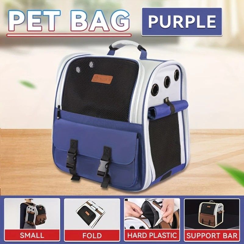 Cat Backpack Carrier | Lightweight Foldable Shape-Retaining | Up to 8kg