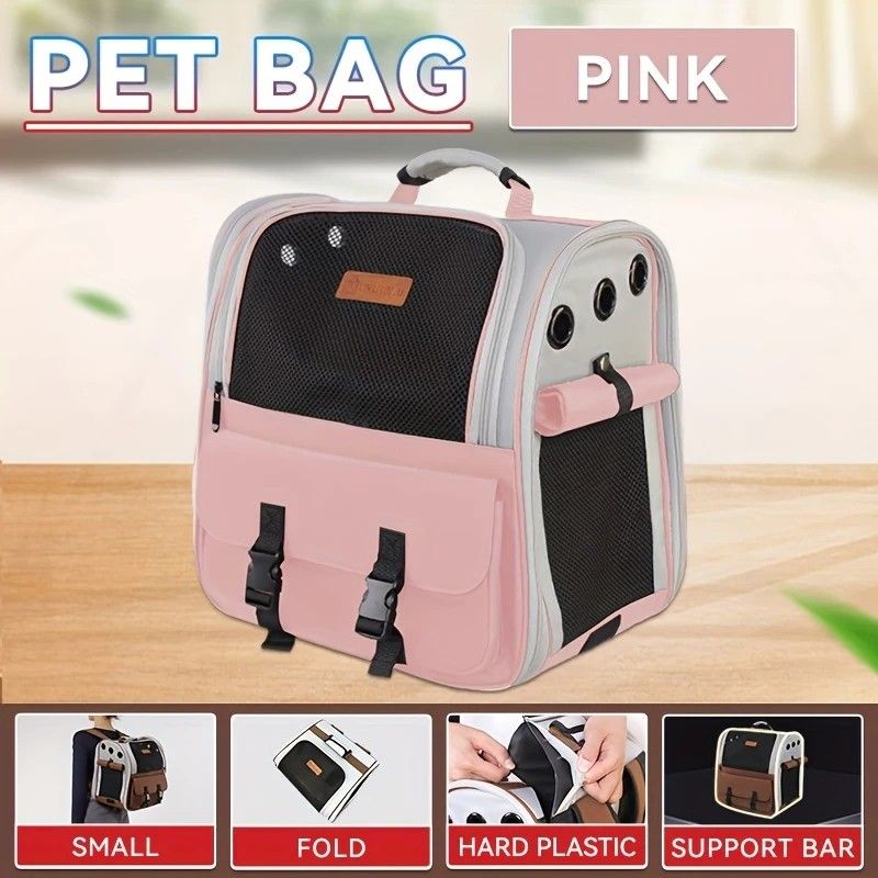 Cat Backpack Carrier | Lightweight Foldable Shape-Retaining | Up to 8kg