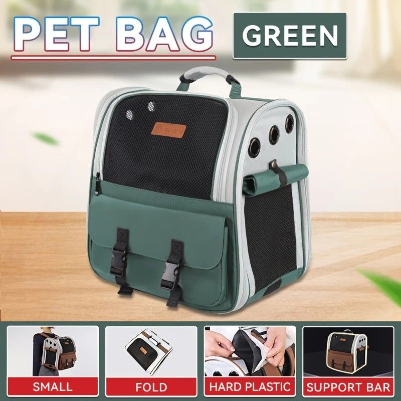 Cat Backpack Carrier | Lightweight Foldable Shape-Retaining | Up to 8kg