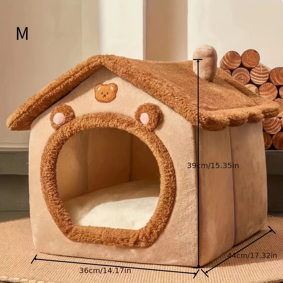 Detachable Washable Cat Cave Nest | Soft Warm Winter Cat House