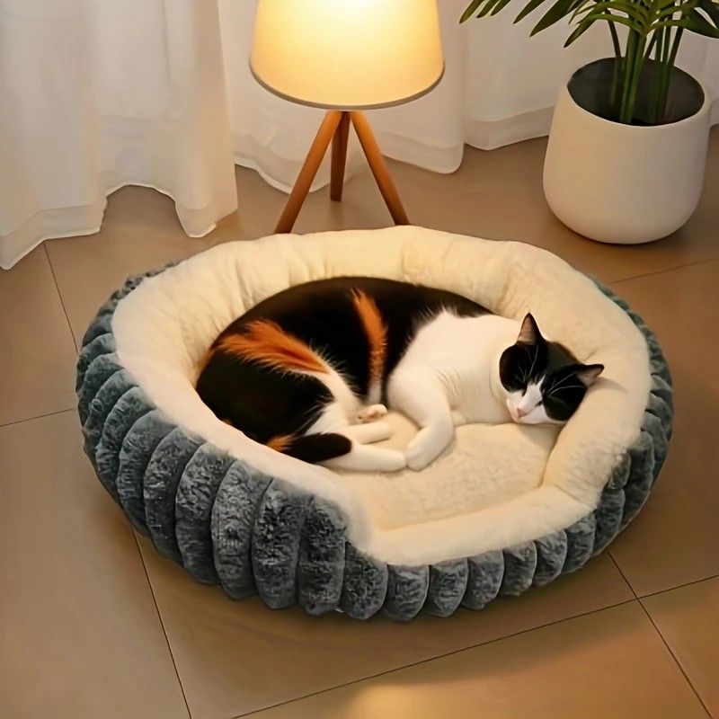 Winter Thick Rabbit Fur Pet Bed | Ultra Warm | M