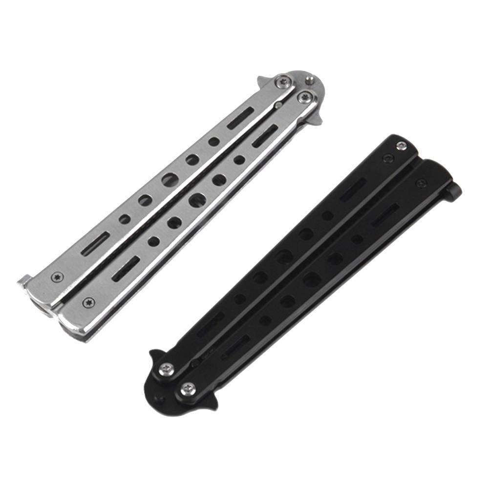 Stainless Steel Comb Folding Butterfly, Black