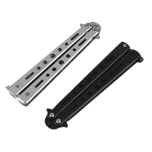 Stainless Steel Comb Folding Butterfly, Black