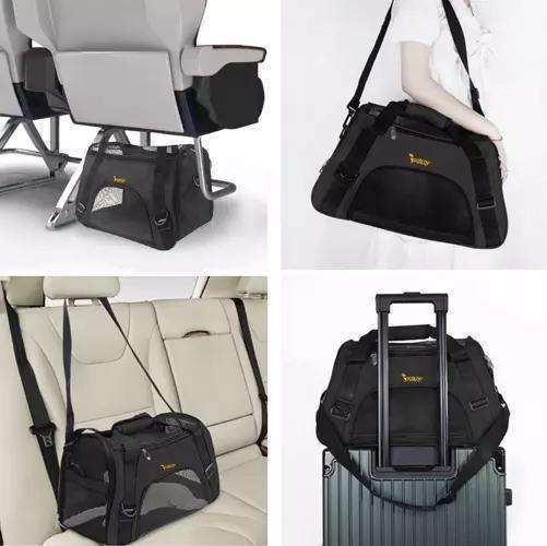 Pet Carrier Transport Bag | Safe and Comfortable | Black