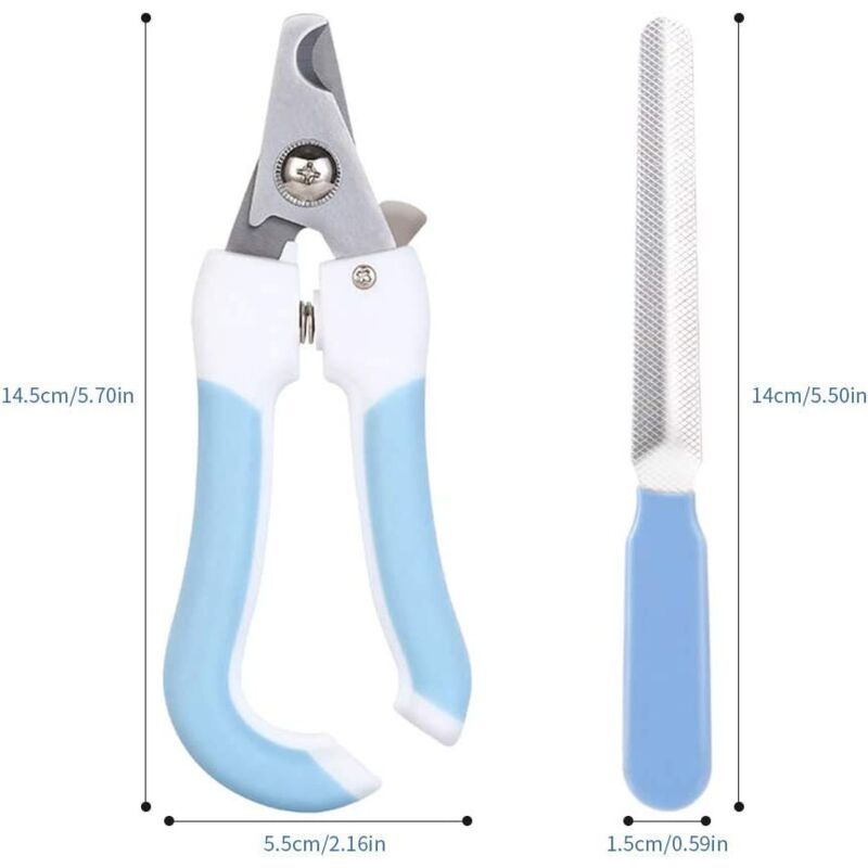 Pet Nail Clippers with Nail File | Small, Medium & Large Dogs, Cats, Birds & Rodents