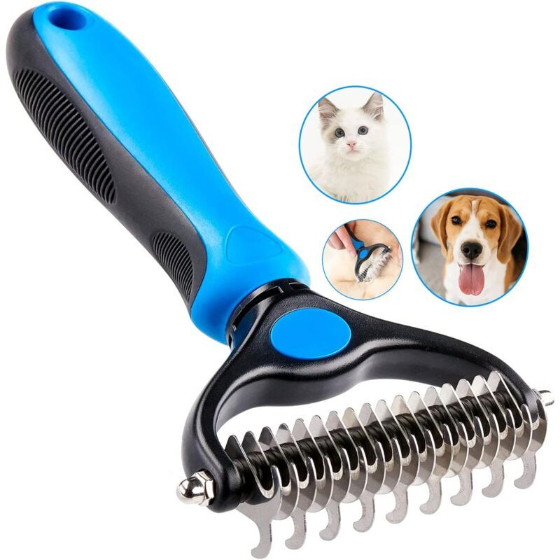 Undercoat Deshedding Brush for Dogs & Cats | Medium to Long Hair