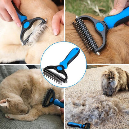 Undercoat Deshedding Brush for Dogs & Cats | Medium to Long Hair