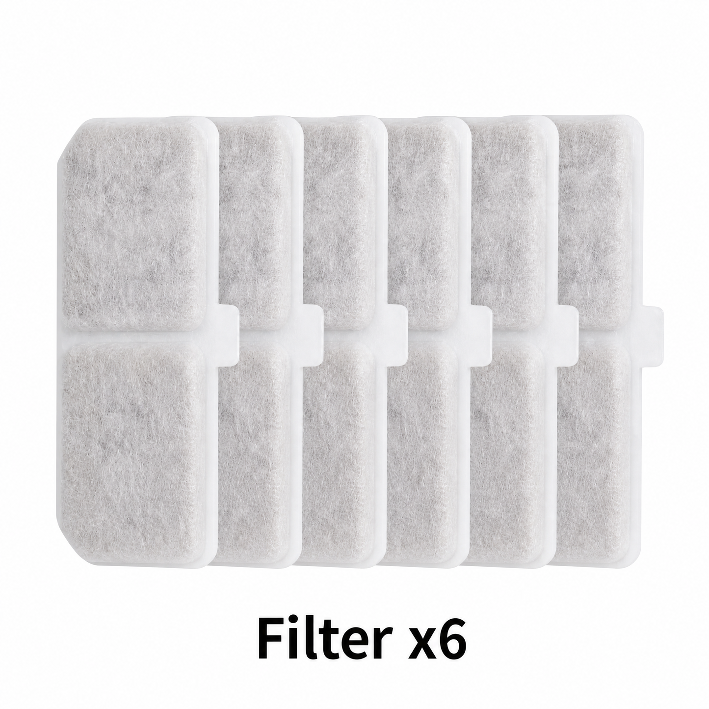 Cat Water Fountain Replacement Filters 6-Pack | YSJ1101 & XC528 Compatible