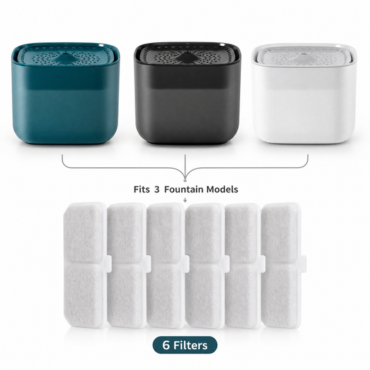 Cat Water Fountain Replacement Filters 6-Pack | XC528 Compatible