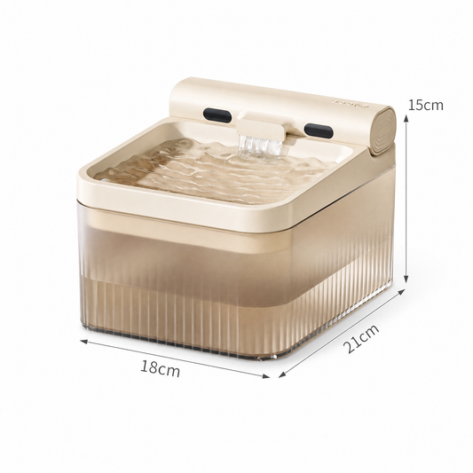 Cream White Cat Water Fountain 3L | Cordless | 6 Filters | Type-C