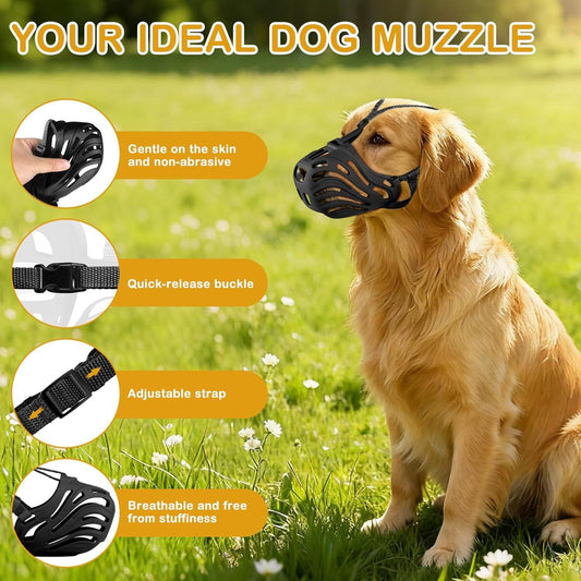 Dog Muzzle, Soft Breathable Dog Muzzles Suitable Dogs — M