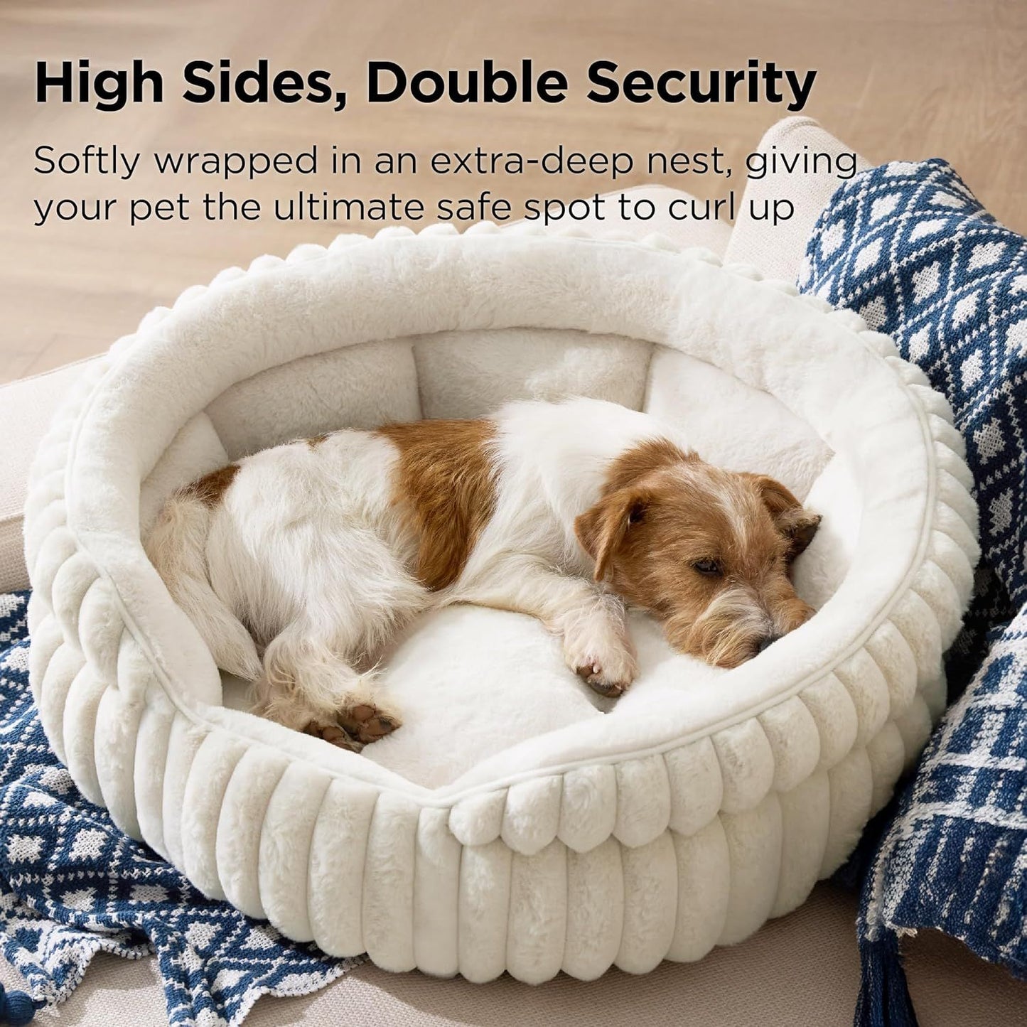 Medium Dog Bed, Washable Cute Pet Bed