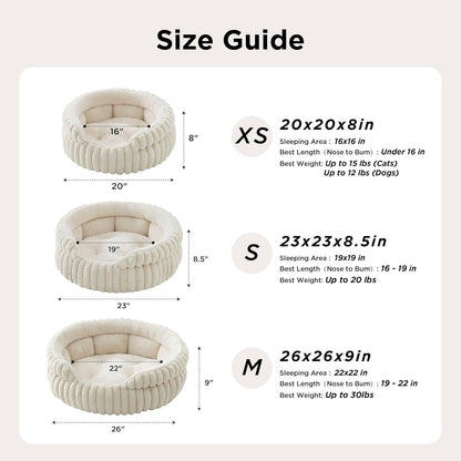 Medium Dog Bed, Washable Cute Pet Bed