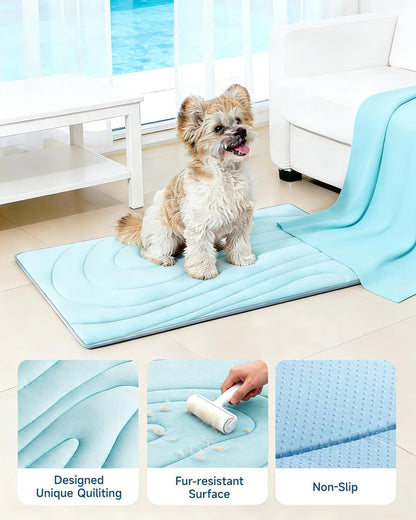Cooling Mat for Dogs, 59"x40" Self-Cooling Pet Bed