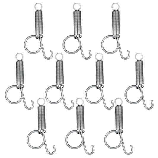 Pet Cage Door Spring Latch Hook | 10-Pack
