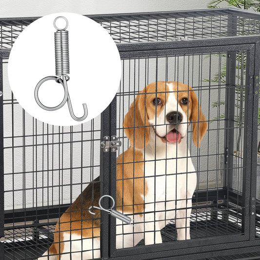 Pet Cage Door Spring Latch Hook | 10-Pack