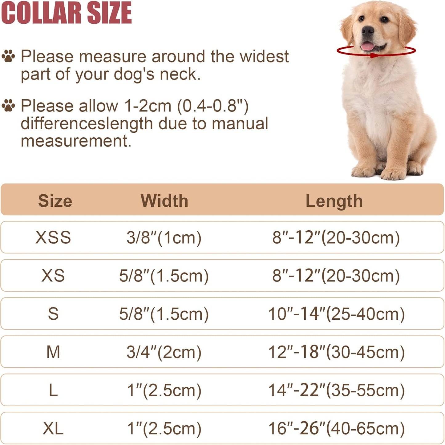 Pink Reflective Dog Safety Collar | Adjustable Nylon Buckle | Small Dogs | Size S