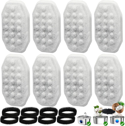 Cat Water Fountain Replacement Filters | 16 Pack | Automatic