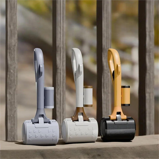Long Steel Dog Poop Scoop 60cm | One-Handed Operation