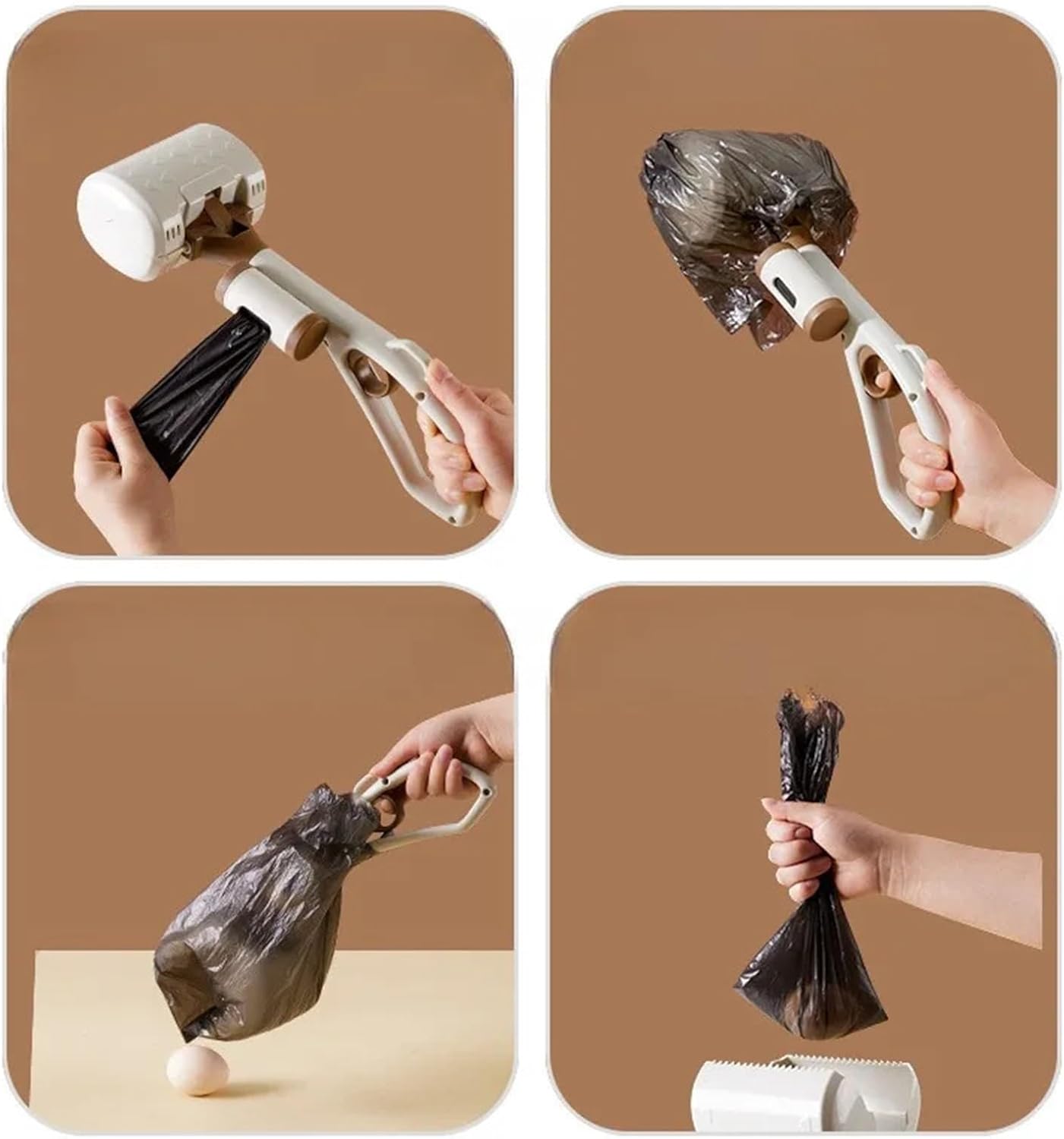 Long Steel Dog Poop Scoop 60cm | One-Handed Operation | Garden & Park Use