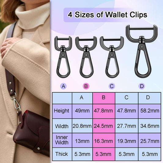 Swivel Snap Hook Clasp 4-Pack | for Pet Collars and Leads
