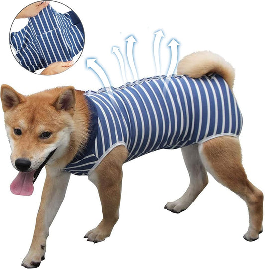 Dog Surgery Recovery Suit | Breathable Abdominal Wound Wear | S/M