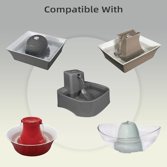 Cat Fountain Filter Housing and Silicone Nozzle Replacement Set