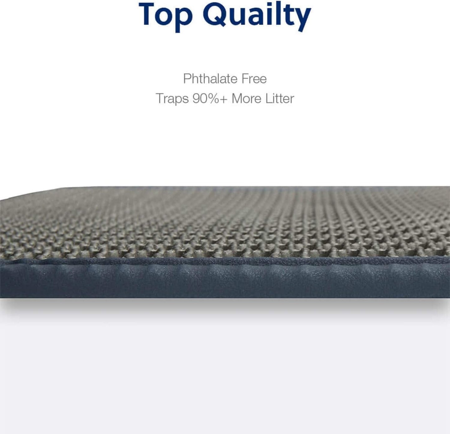 Cat Litter Trapping Mat | Honeycomb Double Layer | Waterproof | Scatter Control