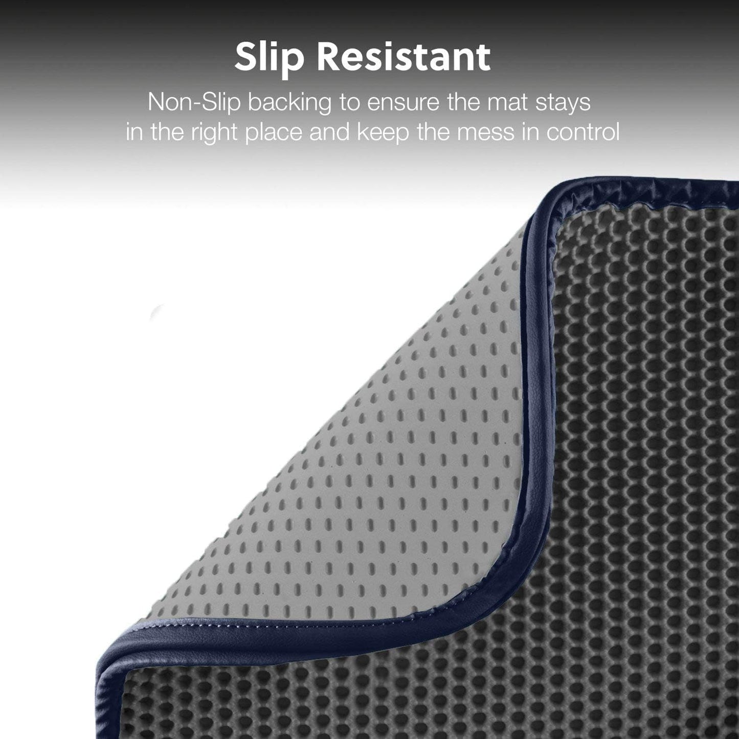 Cat Litter Trapping Mat | Honeycomb Double Layer | Waterproof | Scatter Control