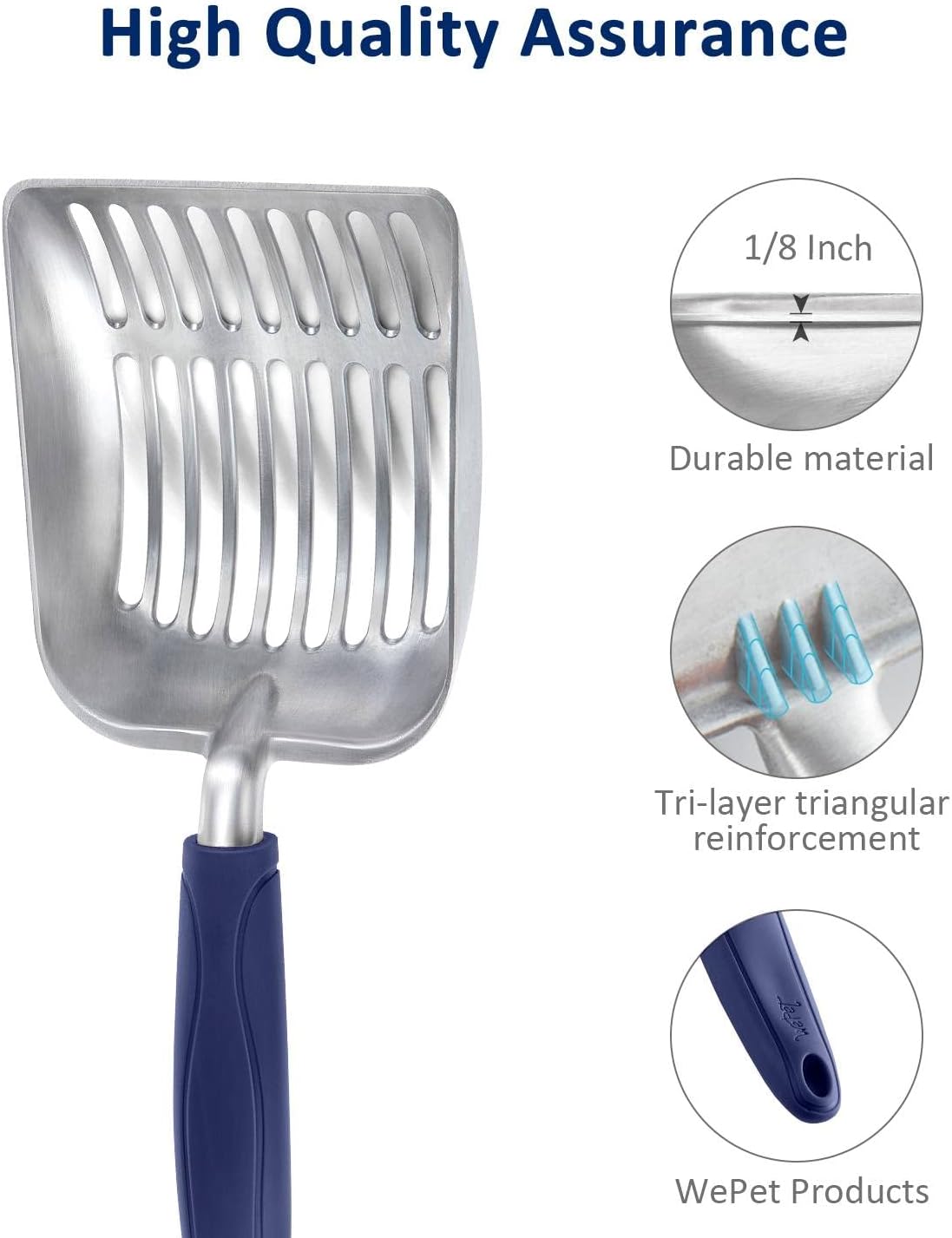 Dual Size Cat Litter Scooper Combo Set | Easy Cleanup | Two Sizes Included