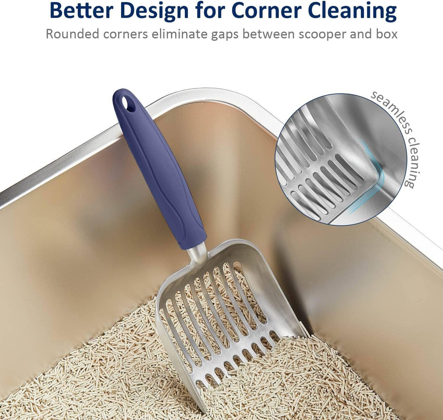 Dual Size Cat Litter Scooper Combo Set | Easy Cleanup | Two Sizes Included