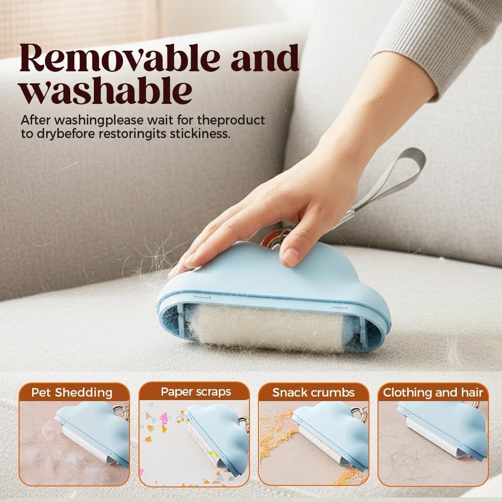 Portable Lint Roller for Pet Hair | Travel Size | Reusable | 150 Sheets