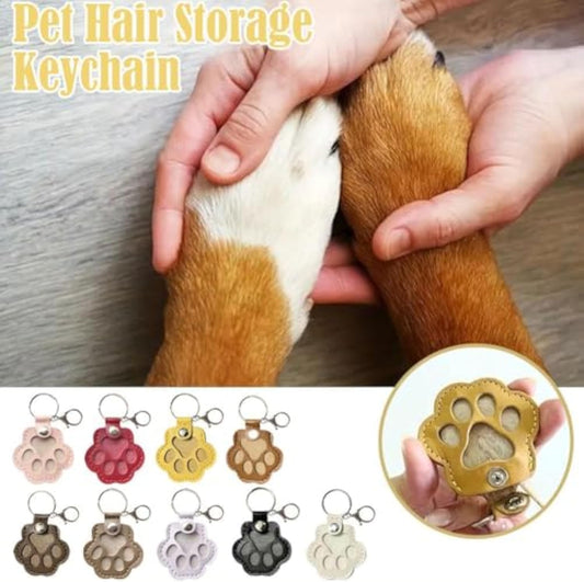 Dog & Cat Hair Memorial Keychain | Paw Charm | Fur Keepsake
