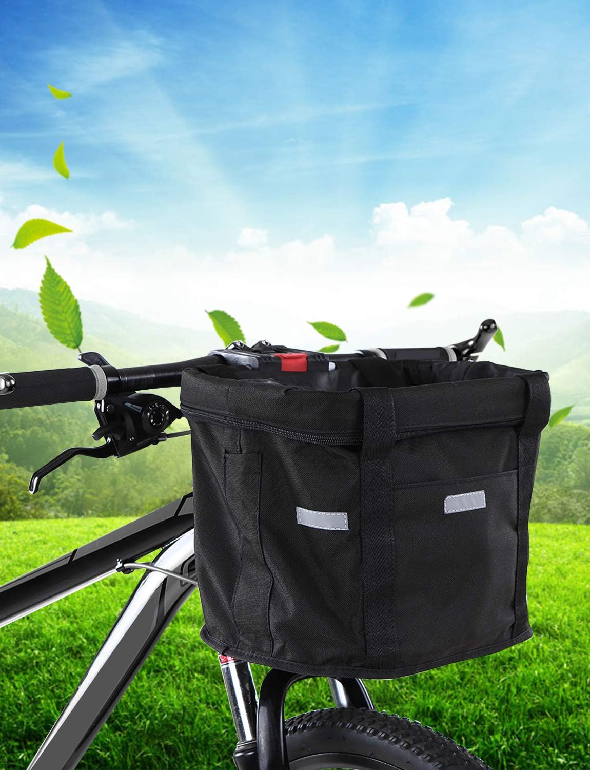 Waterproof Bicycle Front Basket | Pet Carrier | Removable Handlebar Bag