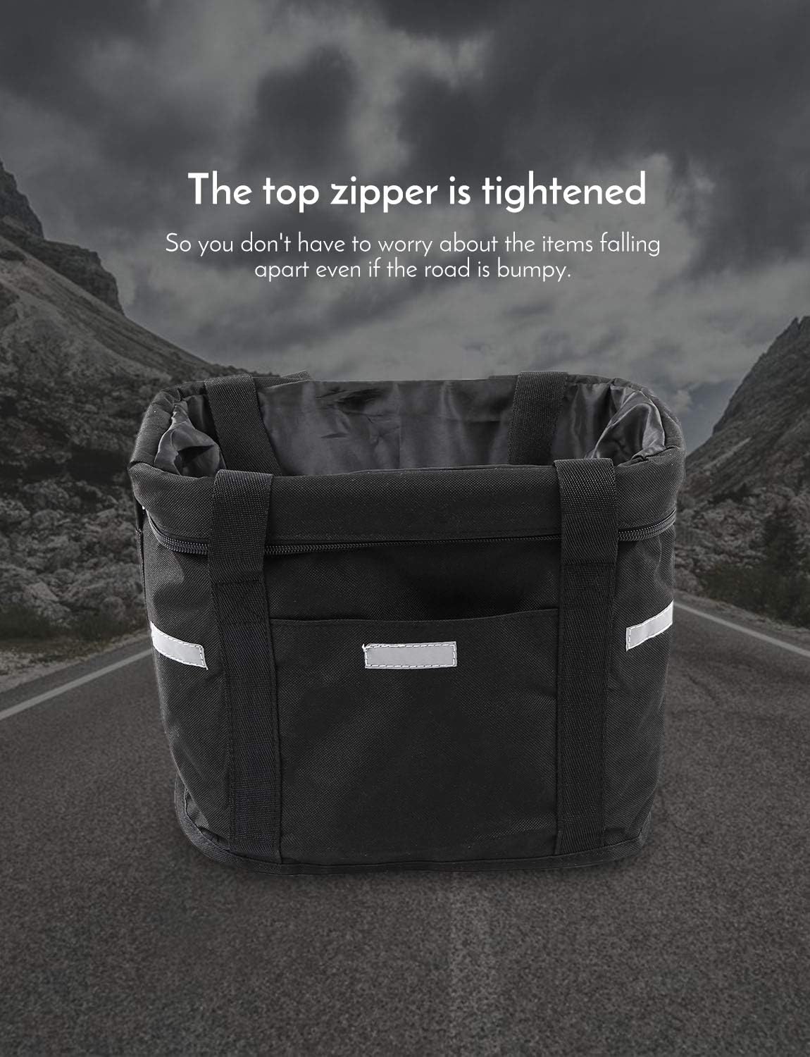 Waterproof Bicycle Front Basket | Pet Carrier | Removable Handlebar Bag