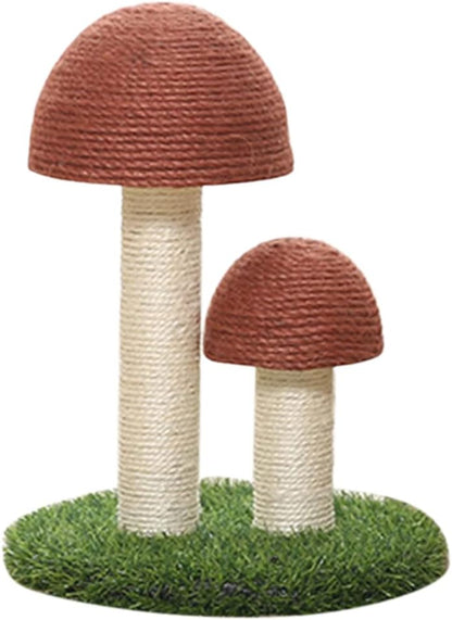 Mushroom Cat Scratching Post with Sisal | Multi-Level Climbing Shelf