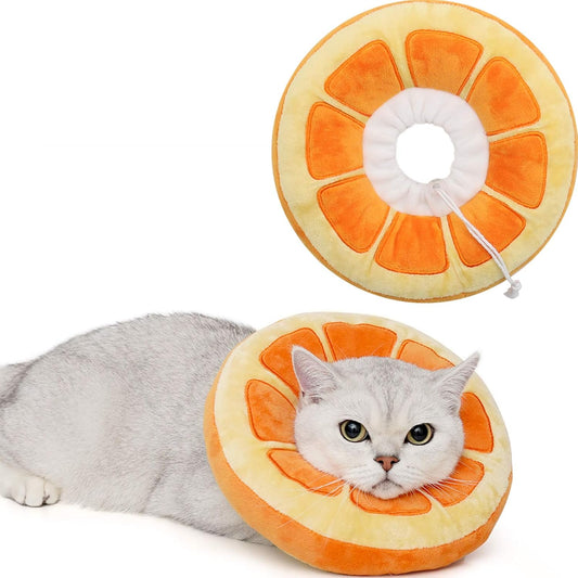 Soft Cat Donut Cone Collar | Post-Surgery Recovery | Kitten Recovery Cone | Adjustable