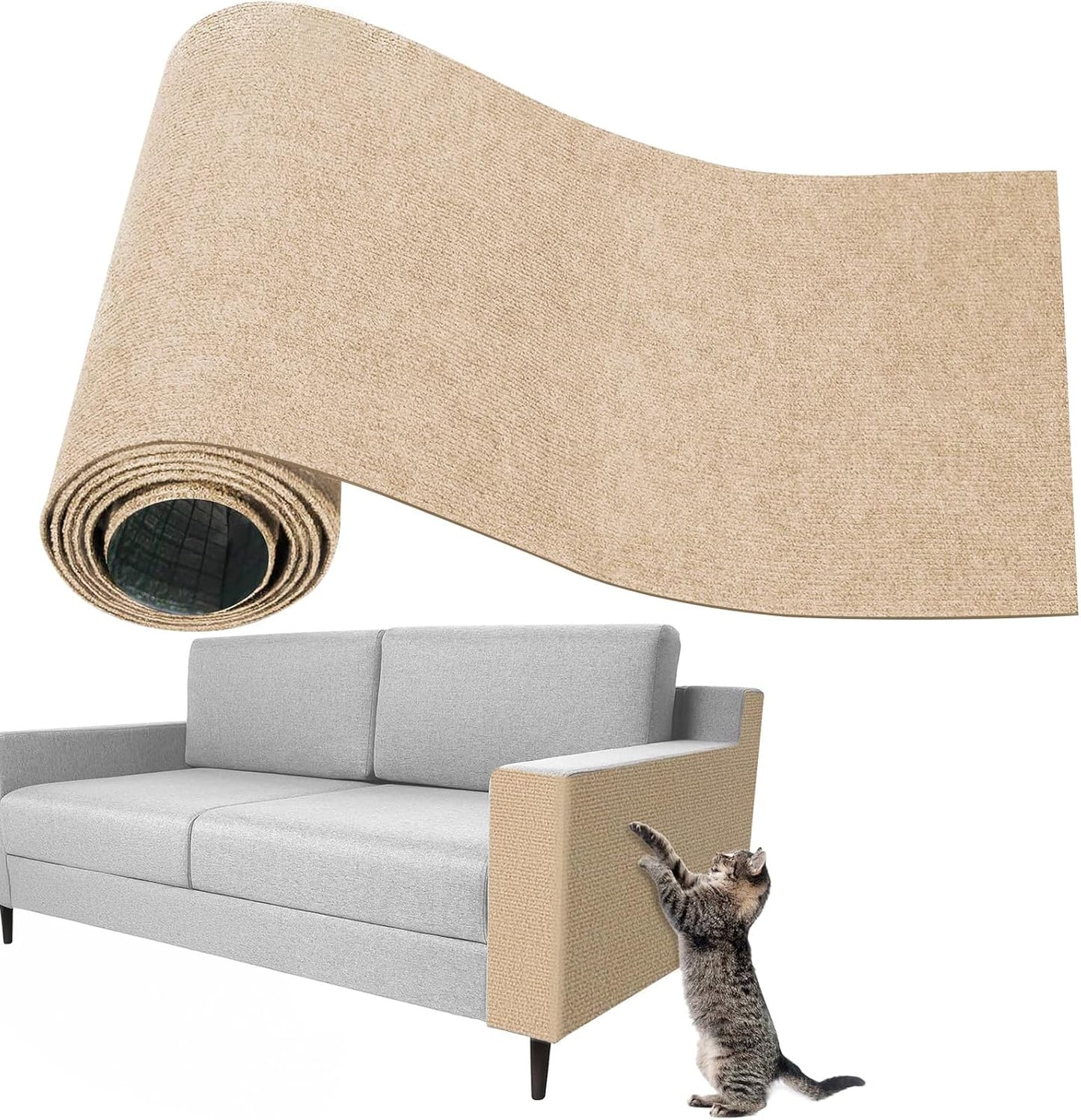 Cat Scratching Carpet | Self-Adhesive Wall Mat | 15.8x78.7 Inch Furniture Protector
