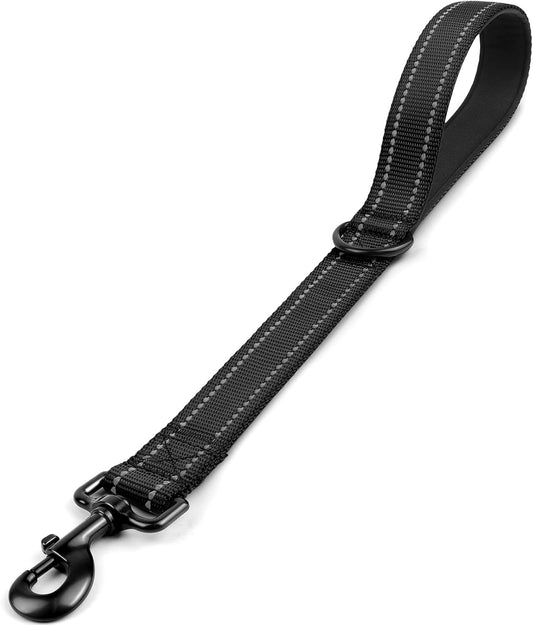 Short Traffic Control Dog Leash | 18 Inch | Padded Handle | Reflective | 1.2 Wide