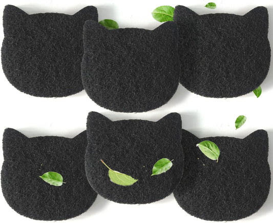 Cat Litter Box Activated Charcoal Filters 6-Pack | Odour Eliminating