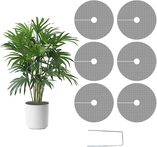 Cat-Proof Plant Pot Protective Cover Mesh 6-Pack | Soil Blocker | 30cm