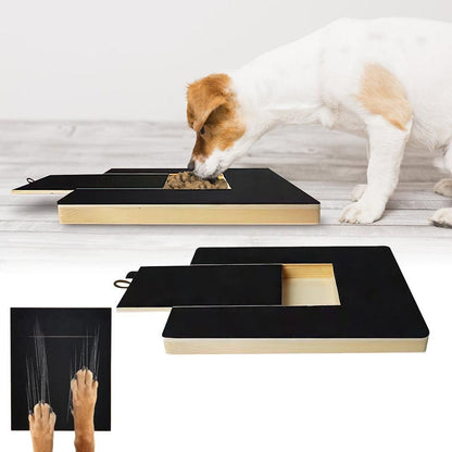 Dog Scratch Pad for Nails | Nail Scratching Board with Treat Box