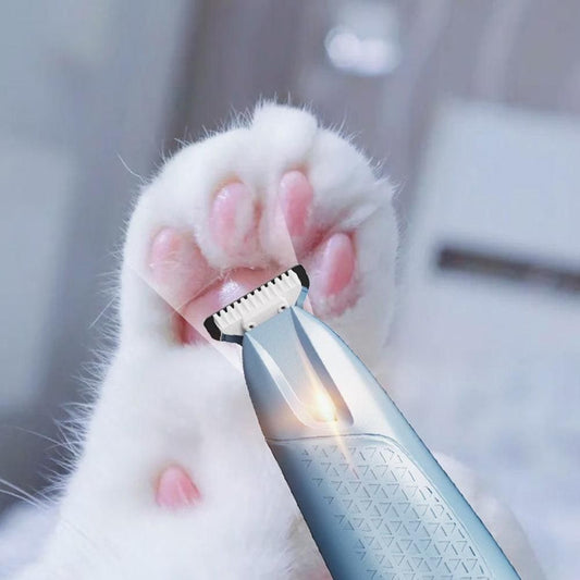 Pet Hair Trimmer Electric Clipper Rechargeable with LED Light for Pets