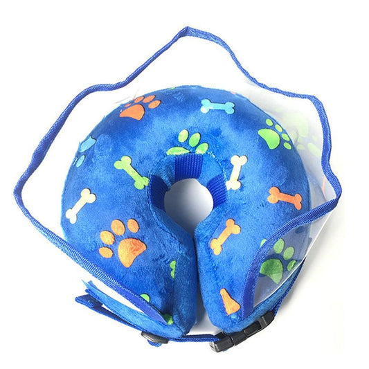 Blue Soft Inflatable Pet Recovery Cone | Size XL